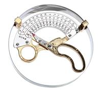 49-62 cm de acero y regla de sombrero bajo tipo tijera redonda para adultos herramienta de medición de tamaño con mango para operar herramienta de medición de tamaño