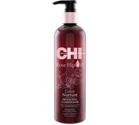 (€ 49,97/1L) CHI Farouk Rosa Hip Aceite Protección Acondicionador + Bomba 340ml