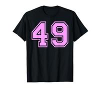 49 Número Cuarenta y Nueve Deportes Varsity College Girl Matching Camiseta