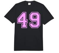 49 Número Cuarenta y Nueve Deportes Varsity College Girl Matching Comfort Colors Adult Heavyweight T-Shirt