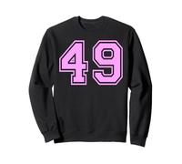 49 Número Cuarenta y Nueve Deportes Varsity College Girl Matching Sudadera