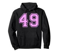 49 Número Cuarenta y Nueve Deportes Varsity College Girl Matching Sudadera con Capucha