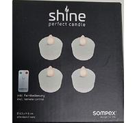 49500 Sompex Brillo LED Té 4er Set Controlado de Forma Remota Multi Tecnología