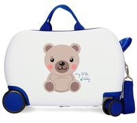 Roll Road Happy Pets Maleta Infantil Blanco 45x31x20 cms Rígido 1,8 kgs Cierre de combinación Lateral ABS 1,8 kgs 27,9L Equipaje de Mano