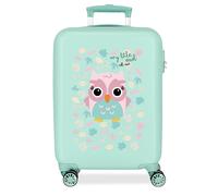 Roll Road Happy Pets Maleta de Cabina Multicolor 38x55x20 cms Rígida ABS Cierre de combinación Lateral 34L 2 kgs Equipaje de Mano