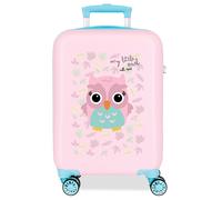 4991346 TROLLEY ABS 50 CM.4R RR HAPPY PETS OWL ROSA-TRUQUESA