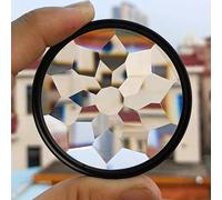 49mm 52mm 55mm 58mm 67mm caleidoscopio filtros de cámara Accesorios de fotografía Filtro Prisma (Size : 55mm Adapter, Color : 58mm Kaleidoscope)