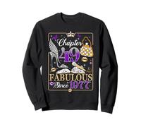 49th Birthday Queen Chapter 49 Fabulous Since 1977 Women Sudadera