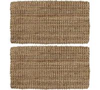 4All Felpudo de 40 x 70 cm, de fibra de coco de yute con respaldo duradero y tejido clásico, tapetes resistentes para puertas de exterior, para barro, suciedad y zapatos mojados en entradas