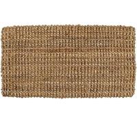 4All Felpudo de 40 x 70 cm, tapete de fibra de coco de yute con respaldo duradero y tejido clásico, tapetes resistentes para puertas de exterior, para barro, suciedad y zapatos mojados en entradas