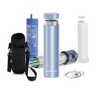 4ALLFAMILY Voyager MINI - Enfriador de insulina aprobado por la TSA (1-3 bolígrafos de medicamentos) 2N1 USB + BIOGEL bolsa médica portátil para diabetes epipen estuche de viaje (azul roca)