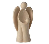 4betterdays.com NATURlich leben! Moderno ángel de la guarda de madera de pino - con bub - Altura 9 cm - Regalo para bautizo o Navidad - Regalo de nacimiento/recuerdo - Artesanía de Tirol del Sur