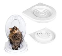 4BIG.fun Asiento de inodoro con sistema de entrenamiento para gatos