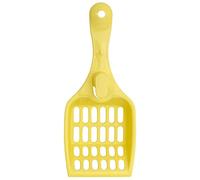 4BIG.fun Cuchara para arena para gatos y excrementos de plástico, higiénica, color amarillo