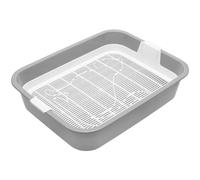 4BIG.fun Cuenca para gatos para gatitos, bebés gatos, conejillos de indias, primer lavabo para jaulas de animales pequeños, bandeja de arena, tolites pequeños para niños y gatos, bandeja de inodoro