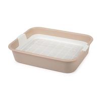 4BIG.fun Inodoro para gatitos, gatos, conejos, cobayas, primer inodoro para jaulas de animales pequeños, caja de arena pequeña para gatos jóvenes, bandeja de inodoro con filtro de limpieza