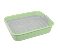 4BIG.Fun - Primer Aseo para Gatos y Niños - Bandeja de Inodoro Con Filtro de Limpieza - Sin Arena - Disponible en Verde o Gris