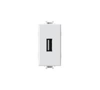 4Box 4B.Am.USB Cargador USB de 2,1 A Compatible con Bticino Matix, 250 V, Blanco