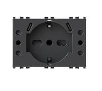 4Box - Toma de enchufe USB P503 compatible con Bticino® LivingNow™ negro