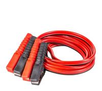 4CARS Cables de Arranque y Clips aislados; para camioneta automotriz con Motor Diesel de Gasolina, 2,5 m de Largo, con Capacidad de hasta 400 A (Incluye Bolsa de Transporte con Cremallera con asa)