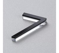 4CM/ 6CM/ 8CM/ 10CM/ 15CM Números De Casa Negros for Exteriores, Pegatinas Autoadhesivas for Puertas De Buzones, Números De Dirección De Calles for Puertas De Casas Ventanas Apartamentos(7,4CM)
