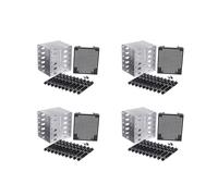 4Conjunto 5,25 Pulgadas Una 5 x 3,5 Pulgadas HDD Cage Rack Caja de Disco Duro Disco Duro Bandeja de Disco Adaptador Caddy