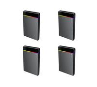 4Conjunto Caja para Disco Duro Externo HDD/SSD de 2,5 Pulgadas, Tipo C, RGB, A USB 3.2 Gen1, 5 Gbps, Sin Herramientas