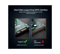 4Conjunto Caja para Disco Duro Externo HDD/SSD de 2,5 Pulgadas, Tipo C, RGB, A USB 3.2 Gen1, 5 Gbps, Sin Herramientas