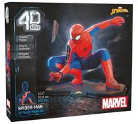 4D Build, kit de maqueta de Spider Man de Marvel en 3D de cuerpo entero, juguetes de construcción, rompecabezas para adultos y adolescentes, coleccionables de Marvel, 195 piezas, a partir de 12 años