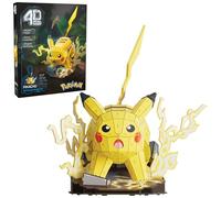 4D Build, Kit de modelo 3D de Pokémon Pikachu, figura Pokémon, colección Kanto First Partner, decoración de escritorio, 201 piezas, para edades de 12 años en adelante