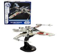 4D Build - MAQUETA CAZA ESTELAR T-65 ALA-X - Puzzle Star Wars 3D - Juguetes de Star Wars - Maquetas Juego Construcción - Puzzles para Adultos y Niños - 6069813 - Juguetes Niños 12 Años +