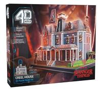 4D Build-PUZZ4D-Maqueta Casa Creel de 179 Piezas 3D Stranger Things de 23,2 cm-Maquetas para Construir, Puzzles para Adultos y Niños, 6070965, Mesa, Juegos Infantiles (Spin Master