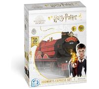 4D Build - PUZZLE 3D HARRY POTTER HOGWARTS EXPRESS - Rompecabezas 3D Juego Construcción - 180 Piezas sin Pegamento - Puzzles para Adultos y Niños - 6068483 - Juguetes Niños 8 Años +