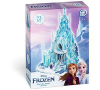 4D Build - PUZZLE DISNEY - Castillo Princesas Disney - Castillo Frozen - Maquetas Juego Construcción - 73 Piezas - Puzzles para Adultos y Niños - 6068470 - Juguetes Niños 8 Años +