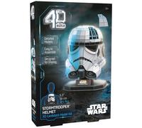 4D Build, Star Wars Casco Stormtrooper 3D Figura Plegable con Soporte, Juguetes de construcción, Rompecabezas 3D para Adultos y Adolescentes, 121 Piezas, para Mayores de 12 años