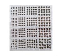 4D Fish Eyes Fly Tying Material 336pcs Kit de señuelos de pesca con varios tamaños para un aspecto realista