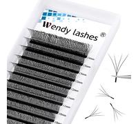 4D Lashes W Extensiones de Pestañas Prefabricadas en Abanico Volumen Rusas 0.07mm C Curl 8-14mm Mix W 4D Pestañas Individuales Profesional(4DW-0.07-C-814)