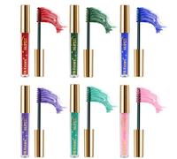 4D Máscara de Pestañas Volumen y Longitud, FantasyDay 6pcs 5ml Larga Duración Máscara de Pestañas Multicolor Intensos Waterproof Hipoalergénico Prueba De Manchas Alargamiento Mascara Maquillaje Set