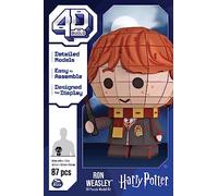 4D Build - Ron Weasley - Rompecabezas 3D del popular héroe de la película Harry Potter hecho de cartón de alta calidad, 87 piezas, para los fans de la serie mágica aventura a partir de 12 años