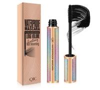 4D Silk Black Fiber Lash Mascara Starry Sky Impermeable Long Curling Maquillaje Extensión de pestañas Grueso Alargar Cosméticos