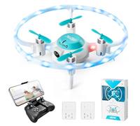 4DRC V5 Mini Drone con Cámara para Niños Principiantes,RC Quadcopter con función de Flotador,Regalos y Juguetes para Niños,Flips 3D,Vuelo Circular,Luces LED,2 Baterías