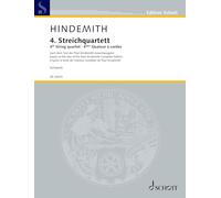 4ème Quatour à cordes: Edité d‘après le texte de l'édition complète de Paul Hindemith par Giselher Schubert. op. 22. String quartet. Partition et parties.