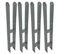 4er Set Ancla-H Poste Portador Galvanizada 71 X 600MM Vigas en H Anclaje de