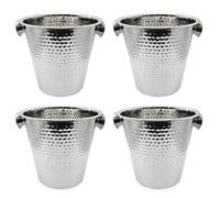 4er Set Champañera Acero Inox. Enfriador de Botellas Hielo Vino Champañera