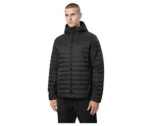 4F Down Jacket M085, negro intenso, XL para hombre, Negro Intenso, XL