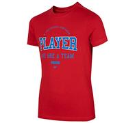 4F Junior Boy's T-Shirt JTSM007 Red para NIÑOS Talla 152