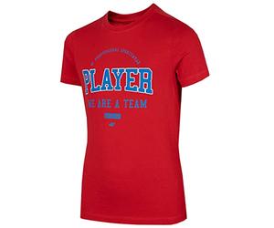 4F Junior Boy's T-Shirt JTSM007 Red para NIÑOS Talla 164