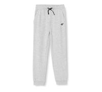 4F JUNIOR Trousers CAS M591 Cold Light Grey Melange 128 para NIÑO