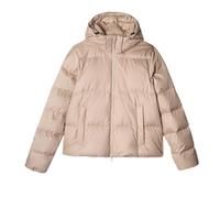 4F Plumífero de invierno para mujer F481 plumón natural negro acolchado S