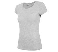 4F Women's T-Shirt TSD350 Cold Light Grey MELANGEPARA Mujer Talla L